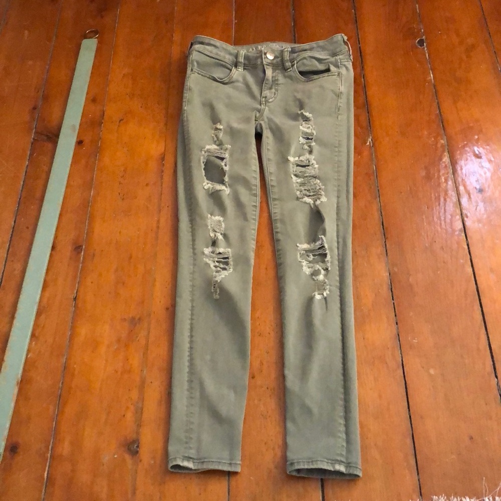 Stretchy skinny ripped jeans/jeggings